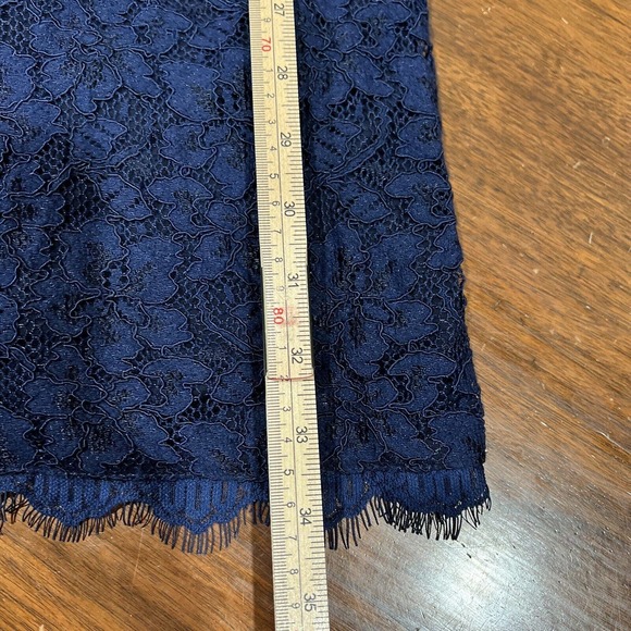 Diane Von Furstenberg Dress 2 Blue Lace Zarita Lace Sheath Dress DVF - Picture 12 of 13